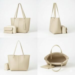 trendy leather tote bag for women