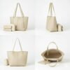 trendy leather tote bag for women