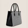 classic Houndstooth Tote Bag for women