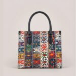 UNIQUE Kilim-Style Ethnic Print Tote Bag for Women